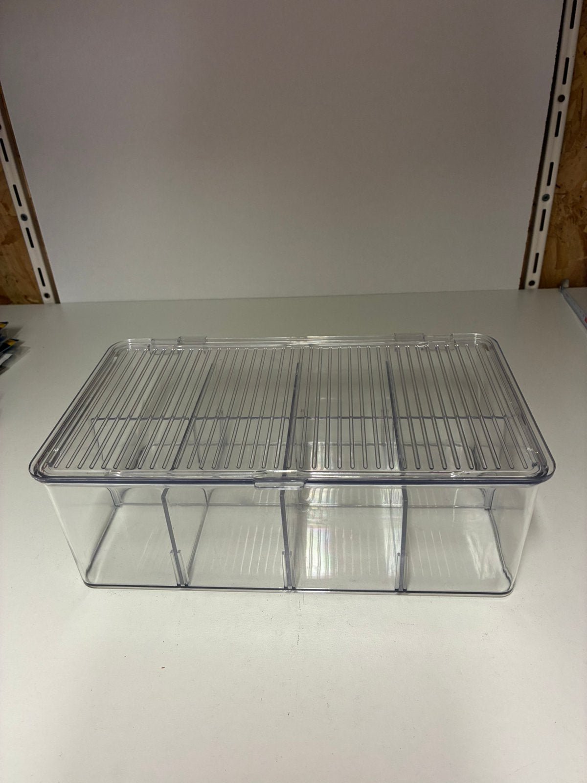 Plastic Theedoos met 8 vakken, Ophalen of Verzenden, Zo goed als nieuw