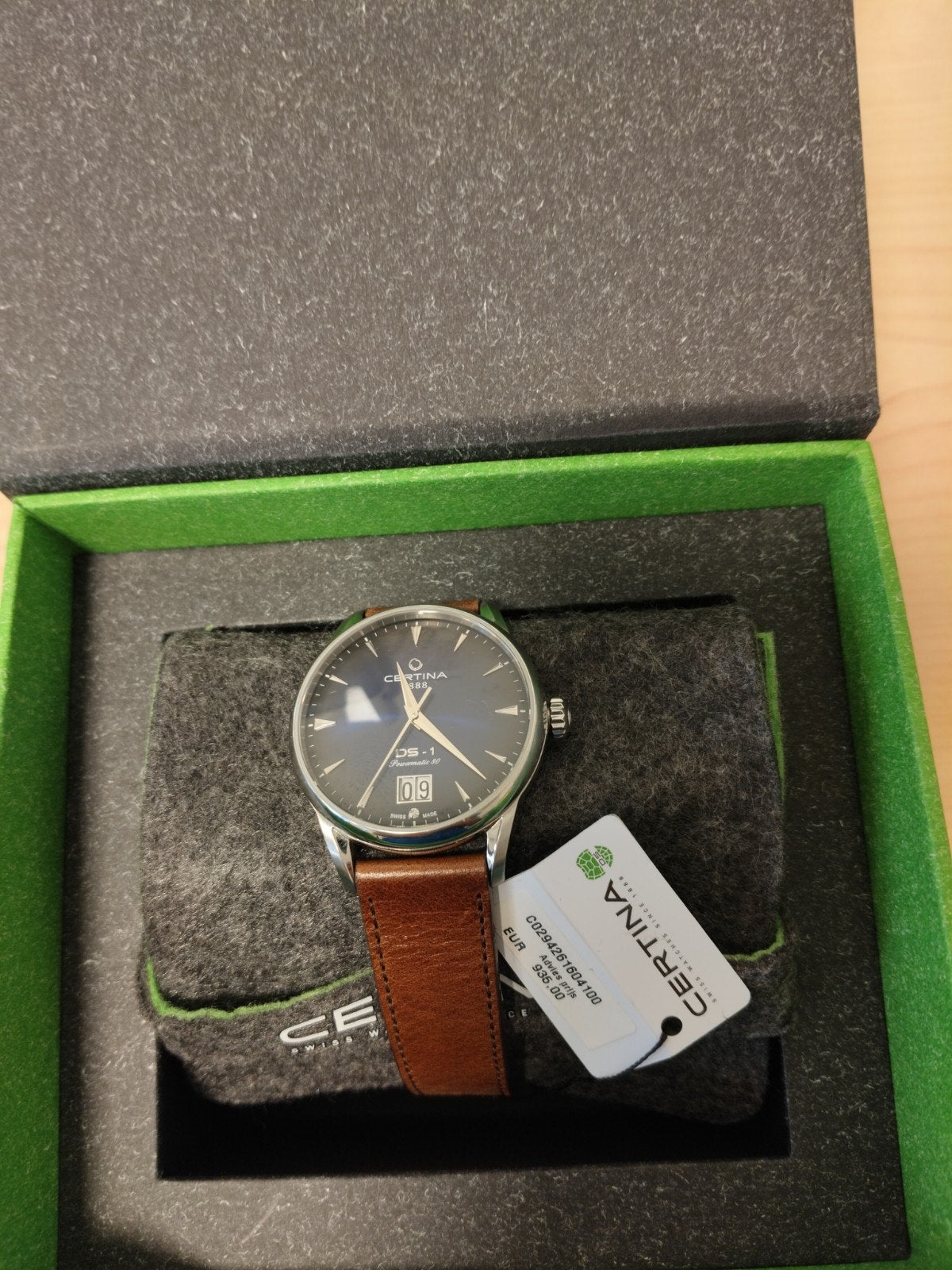 Certina ds1, Sieraden, Tassen en Uiterlijk, Horloges | Dames, Ophalen of Verzenden, Zo goed als nieuw, Leer, Overige merken