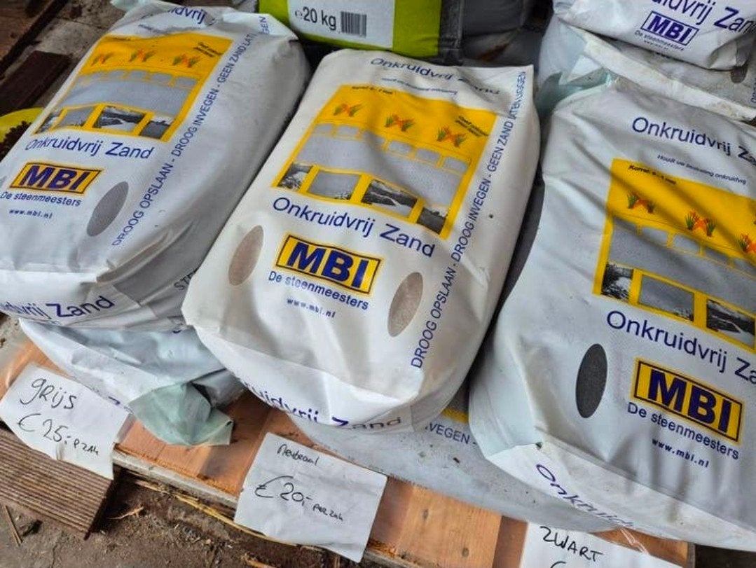 Onkruidvrij zand inveegzand, voegzand, kleur: Neutraal  20kg, Ophalen of Verzenden