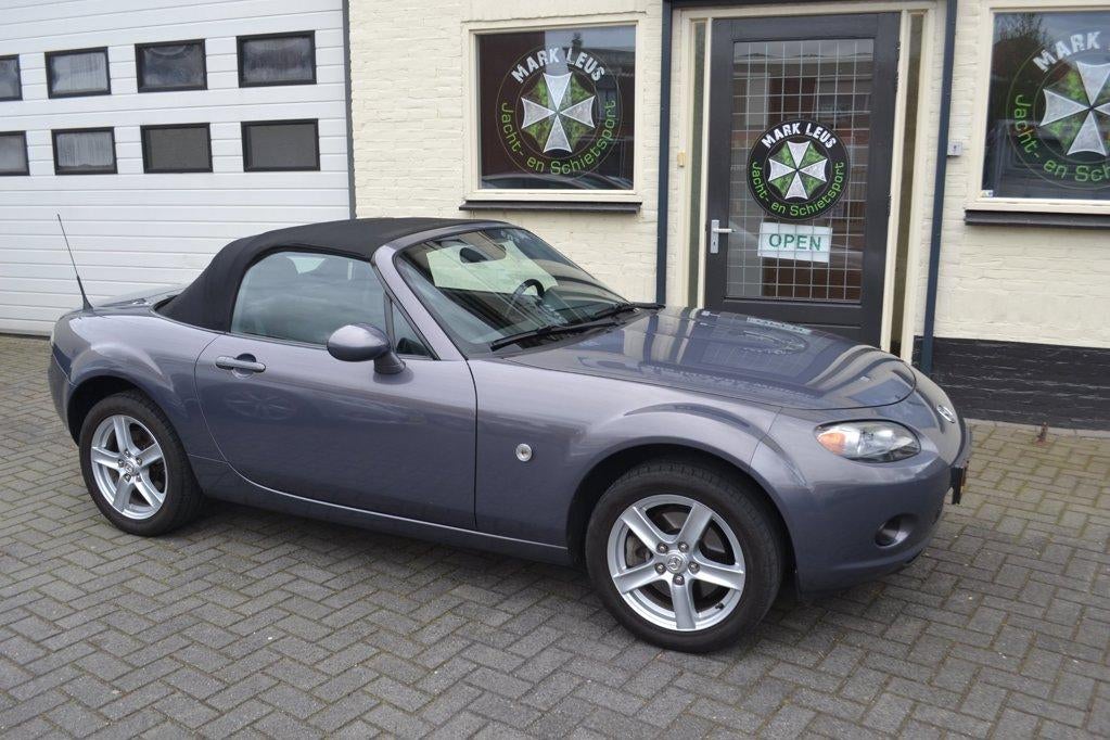 Mazda MX-5 1.8 Exclusive Leder/Verw. stoelen/Airco Gerevisee, Auto's, Mazda, 127 pk, Achterwielaandrijving, Gebruikt, Zwart