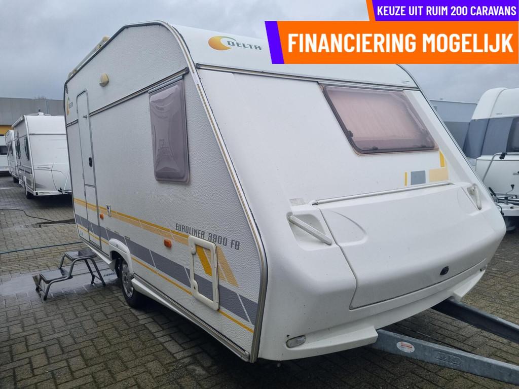 DELTA EUROLINER 3900 FB FRANSBED + VOORTENT + EINDKEUKEN, Serviceluik, Bedrijf, 750 - 1000 kg, 6 tot 7 meter