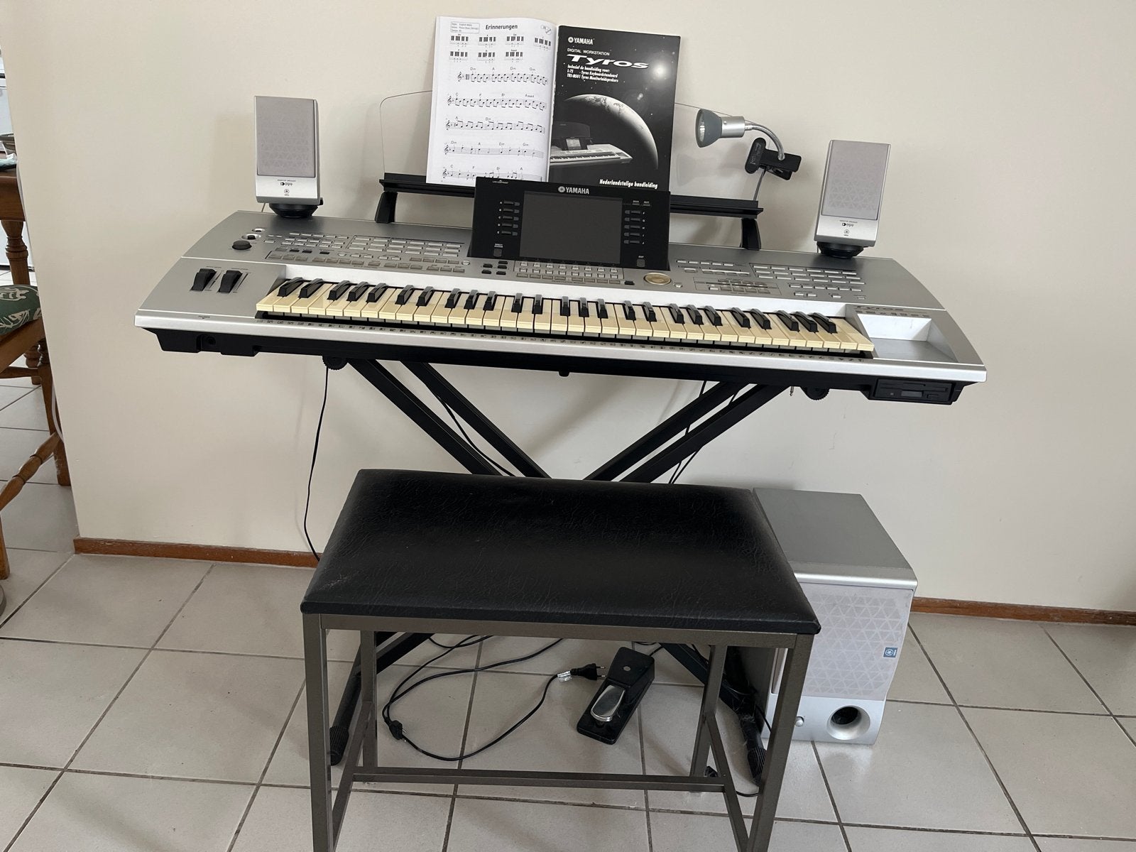 Yamaha Tyros1en accessoires, Ophalen, 61 toetsen, Yamaha, Zo goed als nieuw