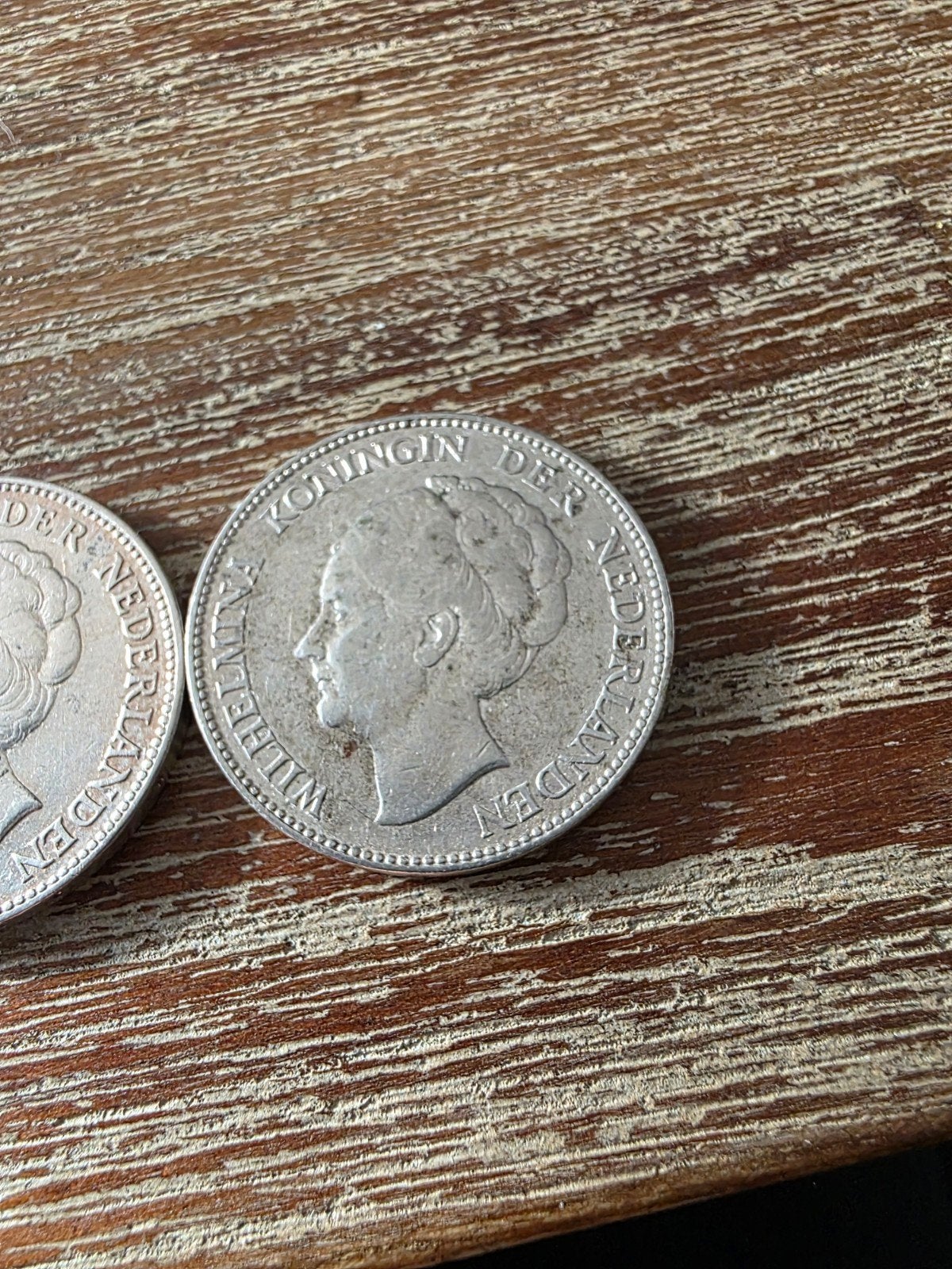 2 Zilveren Wilhelmina Guldens 1930, Postzegels en Munten, 1 gulden, Setje, Zilver, Ophalen of Verzenden