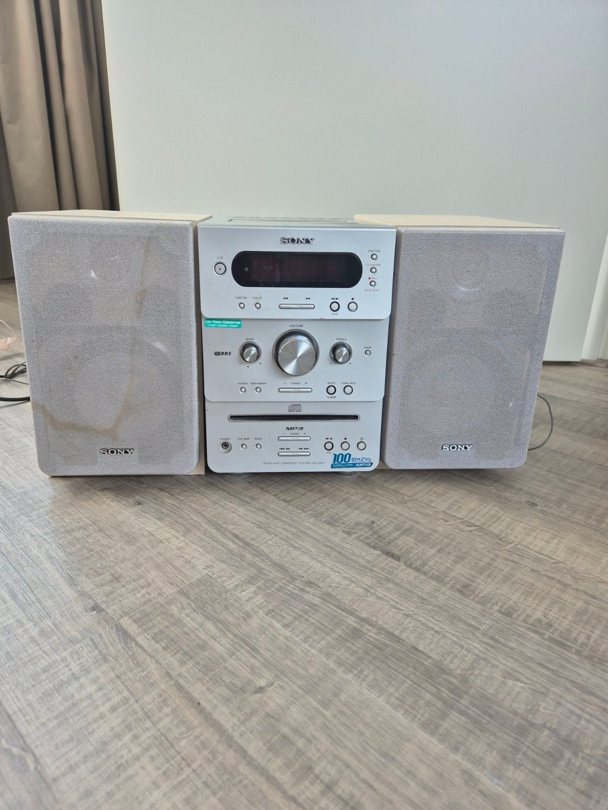 Sony Micro Hi-Fi Component System CMT-GPX7 met MP3, Ophalen, Cassettedeck, Sony