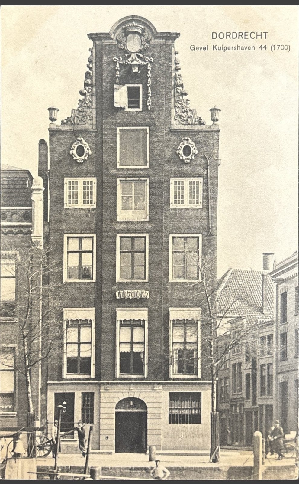 Dordrecht, gevel Kuipershaven 44, Verzenden, Voor 1920, Ongelopen, Zuid-Holland