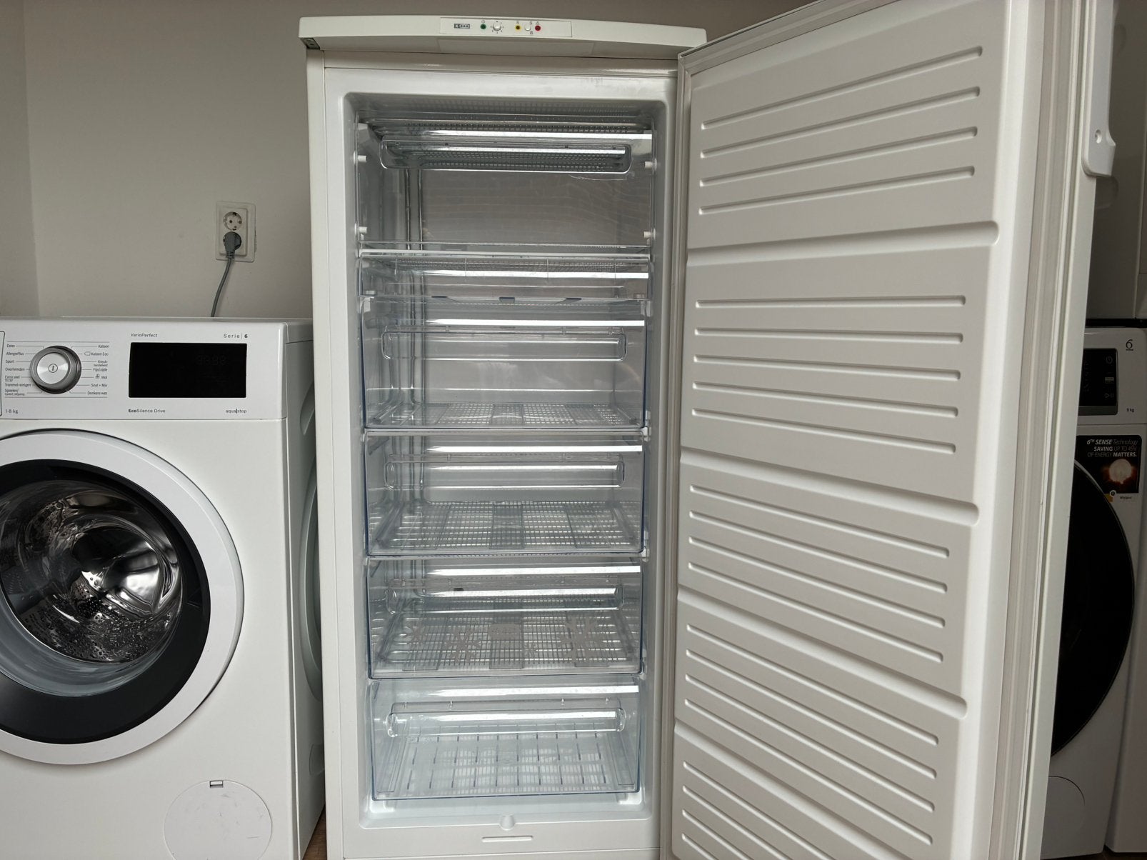 In zeer nette staat Zanussi 5 Laden Vriezer A+, Witgoed en Apparatuur, Vriezers en Diepvrieskisten, Vrieskast, 120 tot 140 cm