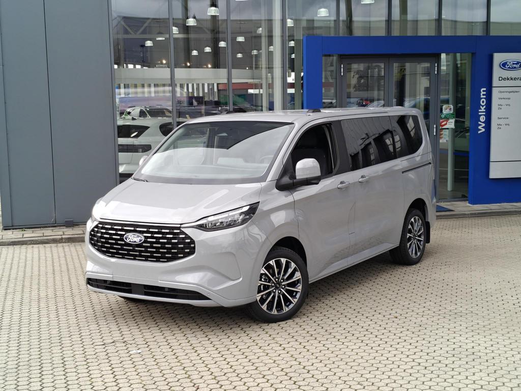 Ford Tourneo Custom Titanium X PHEV L1H1 - DAK AIRCO - GREY, Auto's, 232 pk, 1850 kg, Bedrijf, Hybride Elektrisch/Benzine