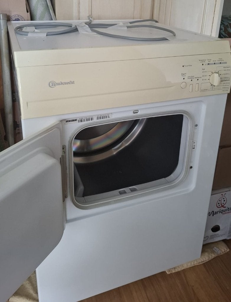 Bauknecht droger inclusief afvoerslang, Witgoed en Apparatuur, Ophalen, Gebruikt, Luchtafvoer, Minder dan 85 cm