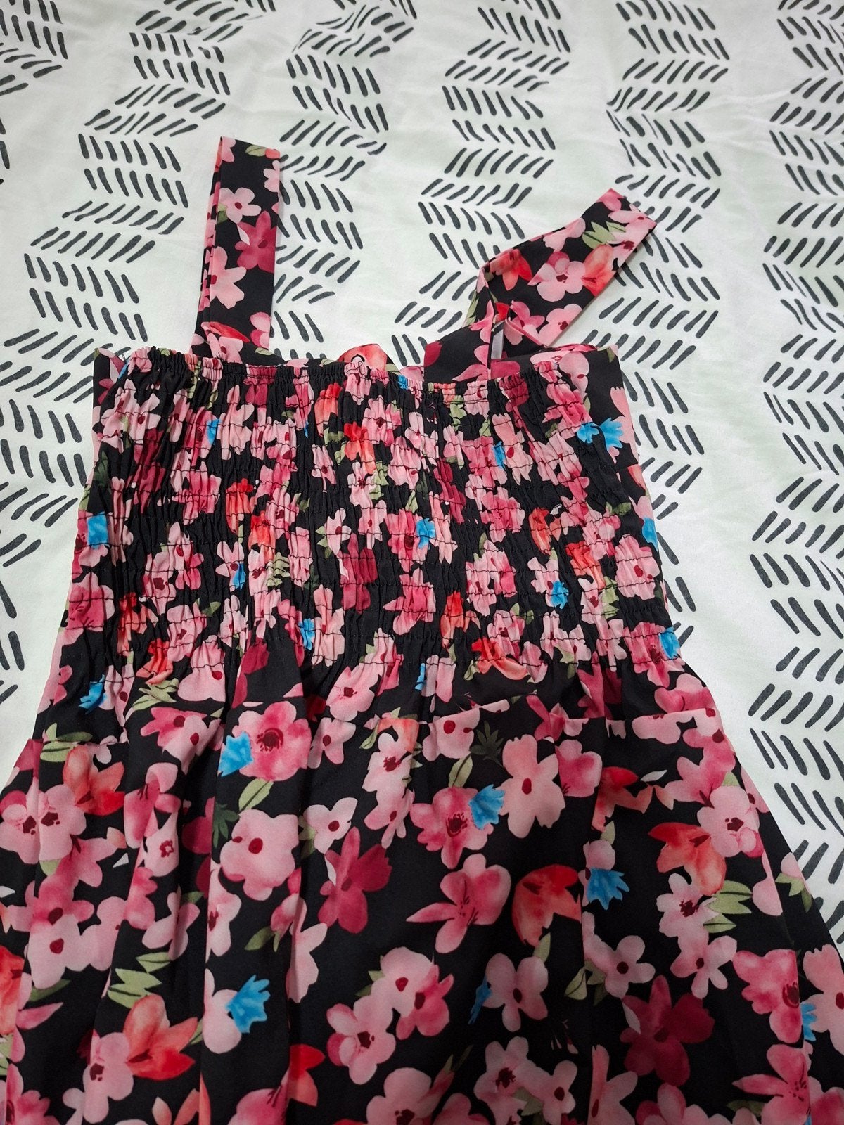 Zomerjurk met bloemenprint maat 36, Kleding | Dames, Meerkleurig, Ophalen of Verzenden, Zo goed als nieuw, Maat 36 (S)