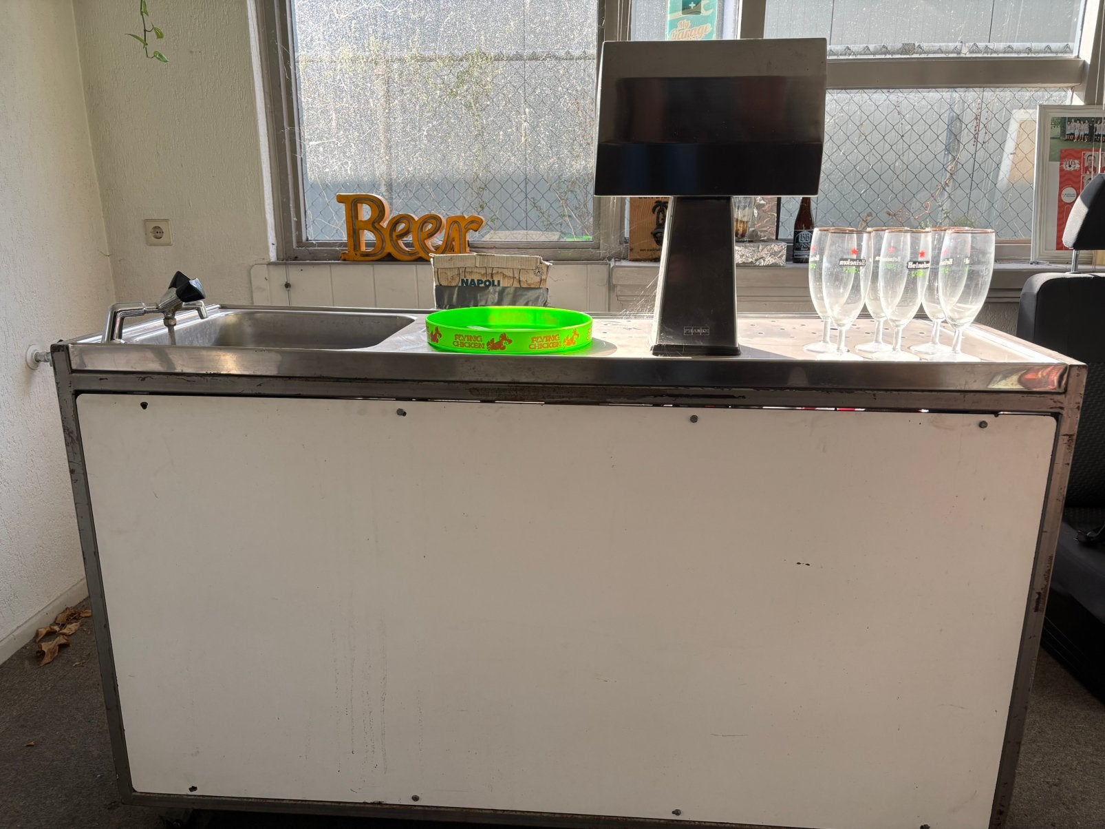 Biertap incl glazen, koolzuur en aansluitingen, Witgoed en Apparatuur, Ophalen, Gebruikt, Overige merken