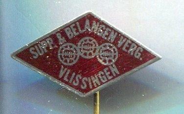 Supp & Belangen verg Vlissingen blik voetbal speldje( Y_096), Verzenden, Zo goed als nieuw, Sport, Speldje of Pin