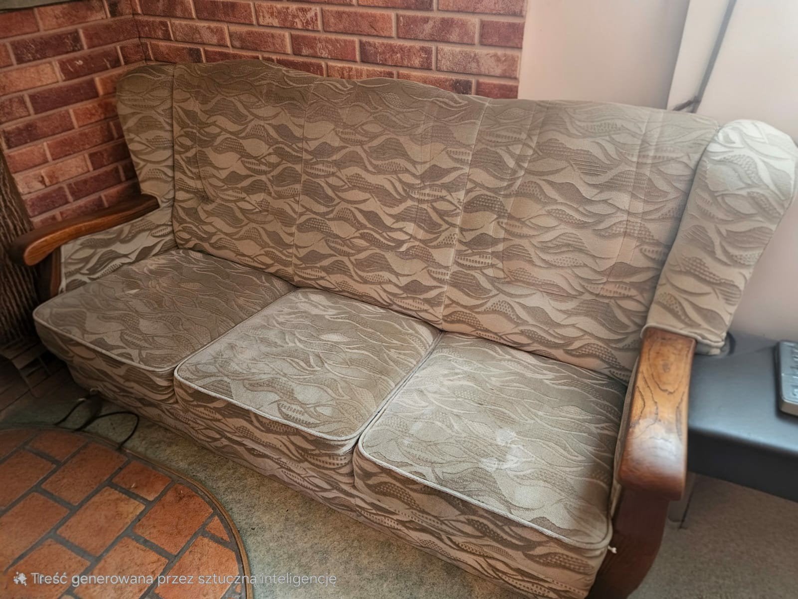 gratis bank, Ophalen, Gebruikt, Driepersoons, 75 tot 100 cm