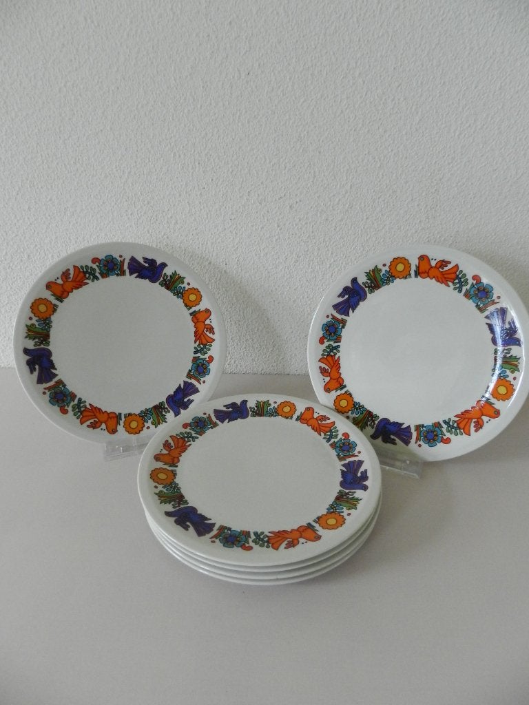 Acapulco ontbijtborden/ Vintage Villeroy en Boch servies, Ophalen of Verzenden, Zo goed als nieuw, Bord(en), Overige stijlen