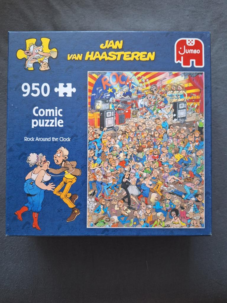 Jan van Haasteren Puzzels: Rock Around the Clock & Camping, Ophalen of Verzenden, 500 t/m 1500 stukjes, Gebruikt, Legpuzzel