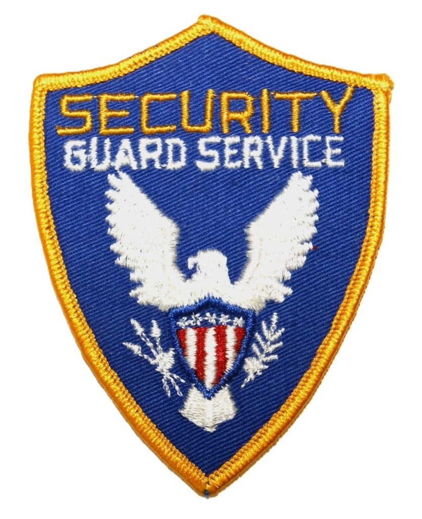 Patch - Embleem USA Security Guard Service, Verzamelen, Militaria | Algemeen, Overige soorten, Embleem of Badge, Amerika, Ophalen of Verzenden