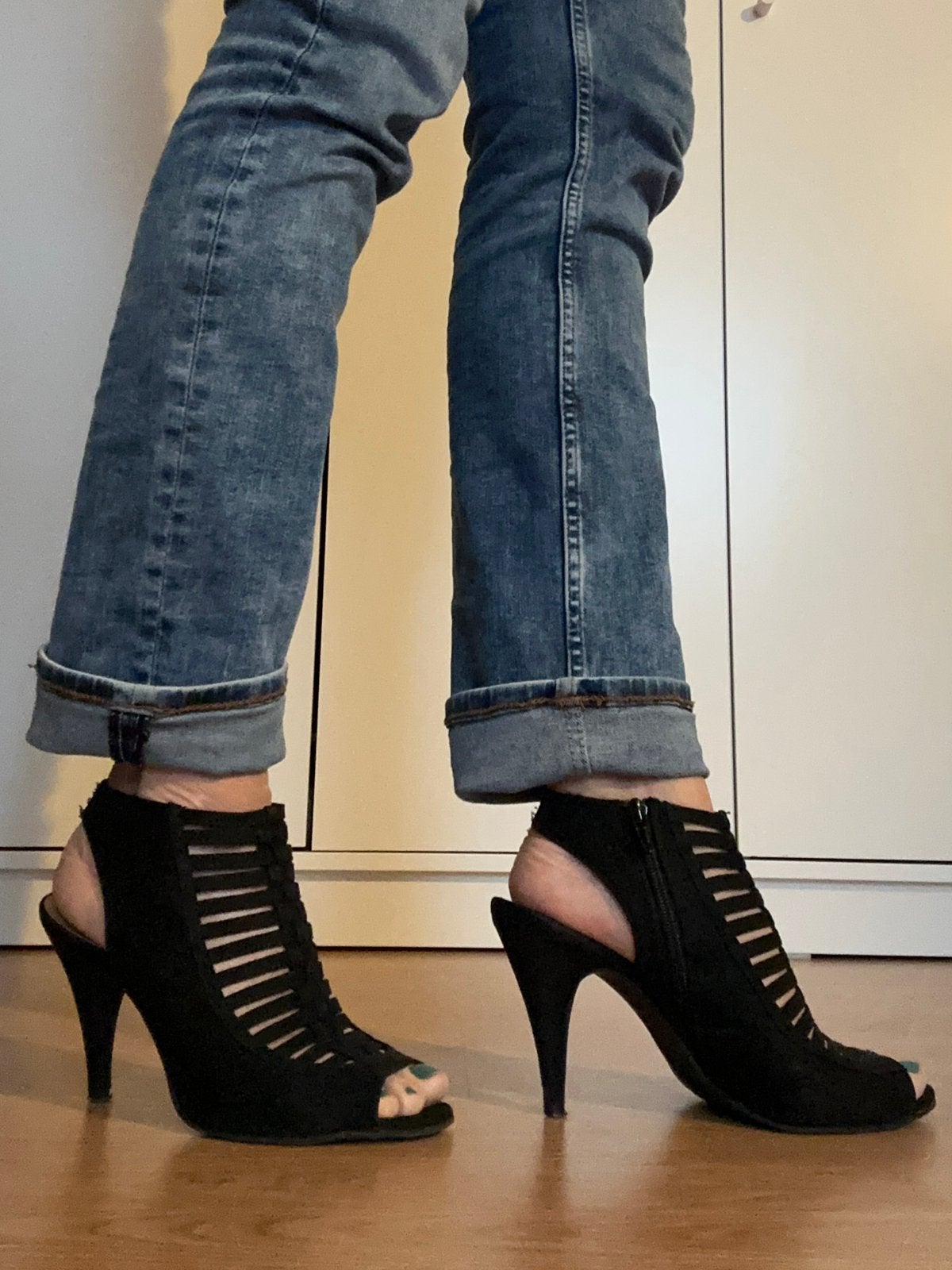 Zomerschoen zwart, Ophalen, Zwart, Zo goed als nieuw, Schoenen met hoge hakken