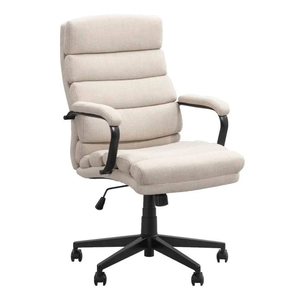 Leen Bakes office chair, Huis en Inrichting, Ophalen, Gaming bureaustoel, Beige, Zo goed als nieuw