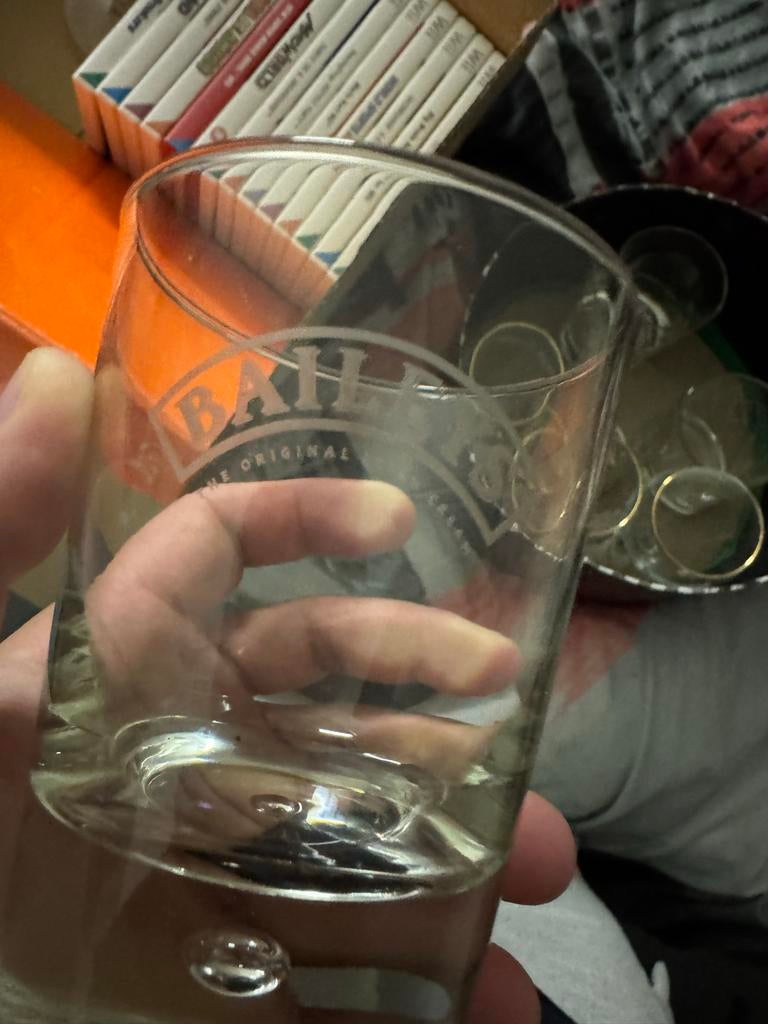 baileys, irish en diverse glazen., Overige typen, Ophalen of Verzenden, Gebruikt, Glas
