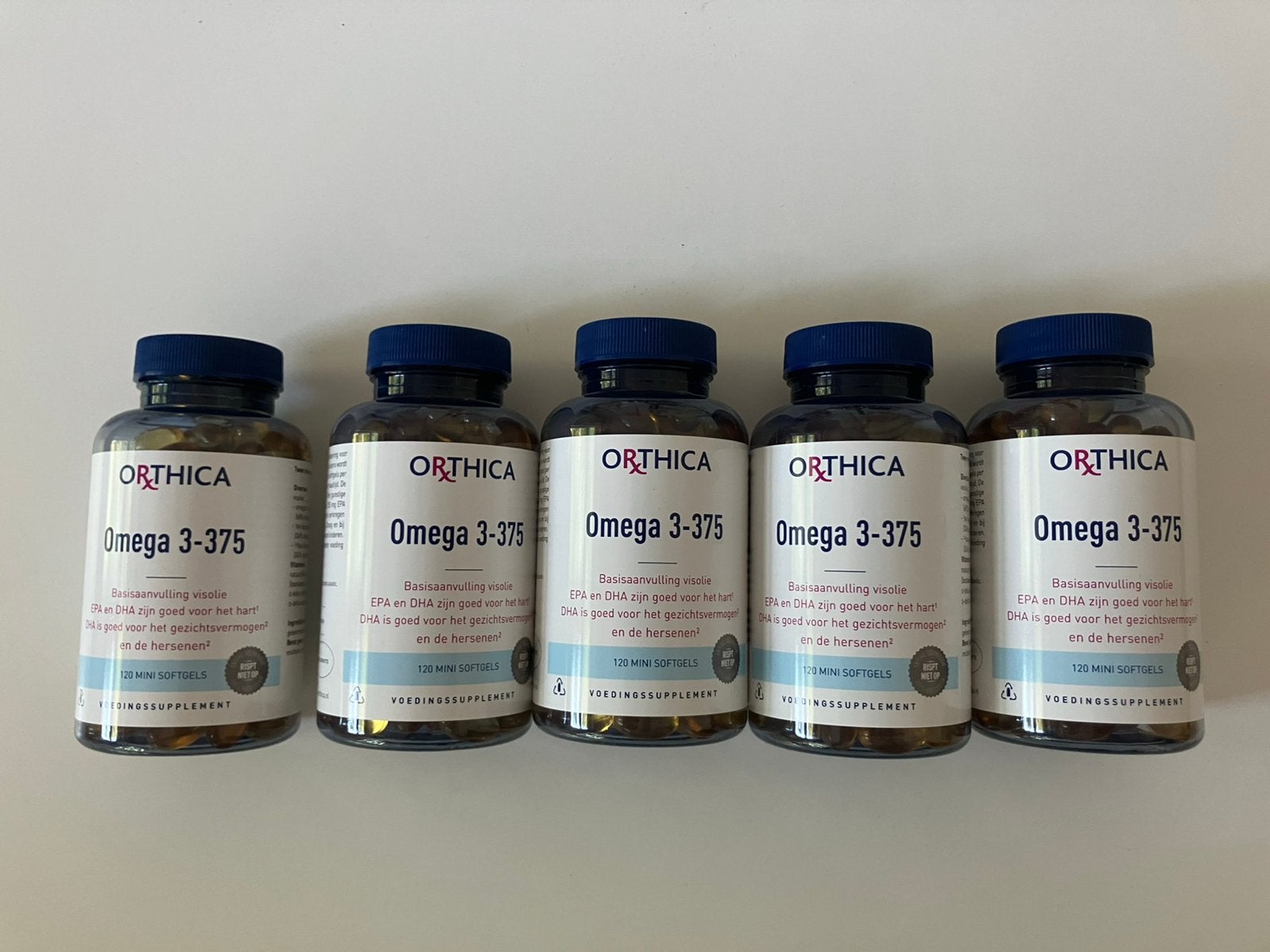 Orthica omega 3-375 - 5x nieuw en ongeopend- 120 stuks, Ophalen of Verzenden, Nieuw, Overige typen
