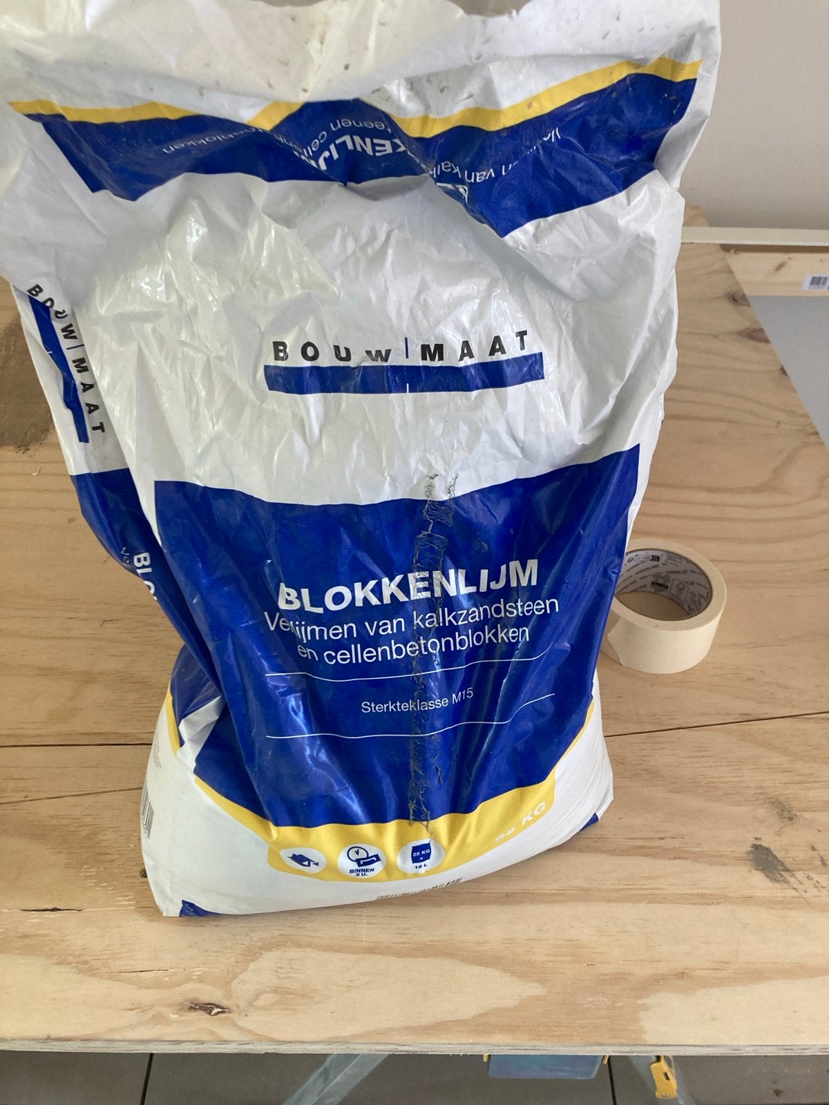 Cellenbetonlijm Blokkenlijm, Ophalen, Gebruikt