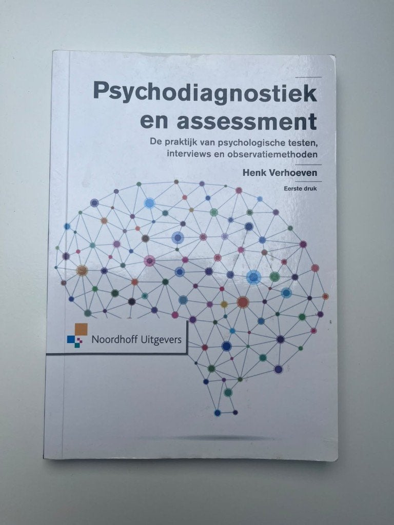 Psychodiagnostiek en assessment - Henk Verhoeven, Henk Verhoeven, Zo goed als nieuw, Gamma, HBO
