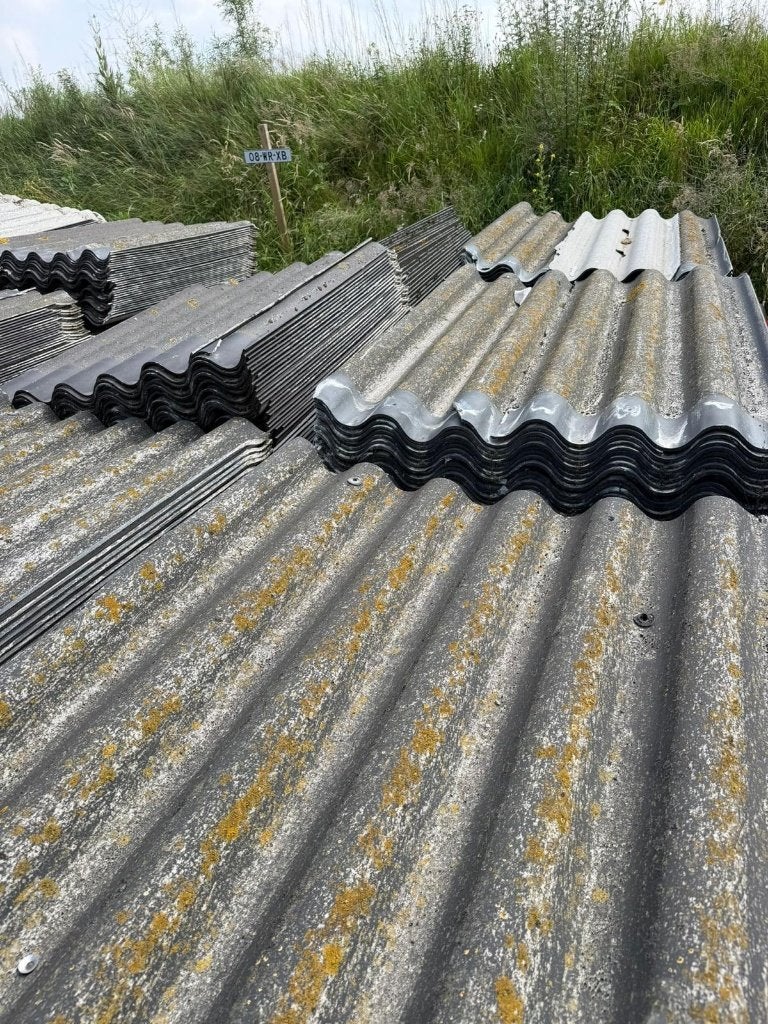 Vezelcement golfplaten 6000m2, Ophalen, Overige materialen, Gebruikt, Zwart