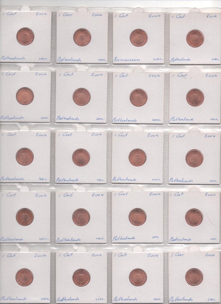 Nederlandse 1 en 2 euro cent in de UNC kwaliteit, Ophalen of Verzenden, Overige landen, Losse munt