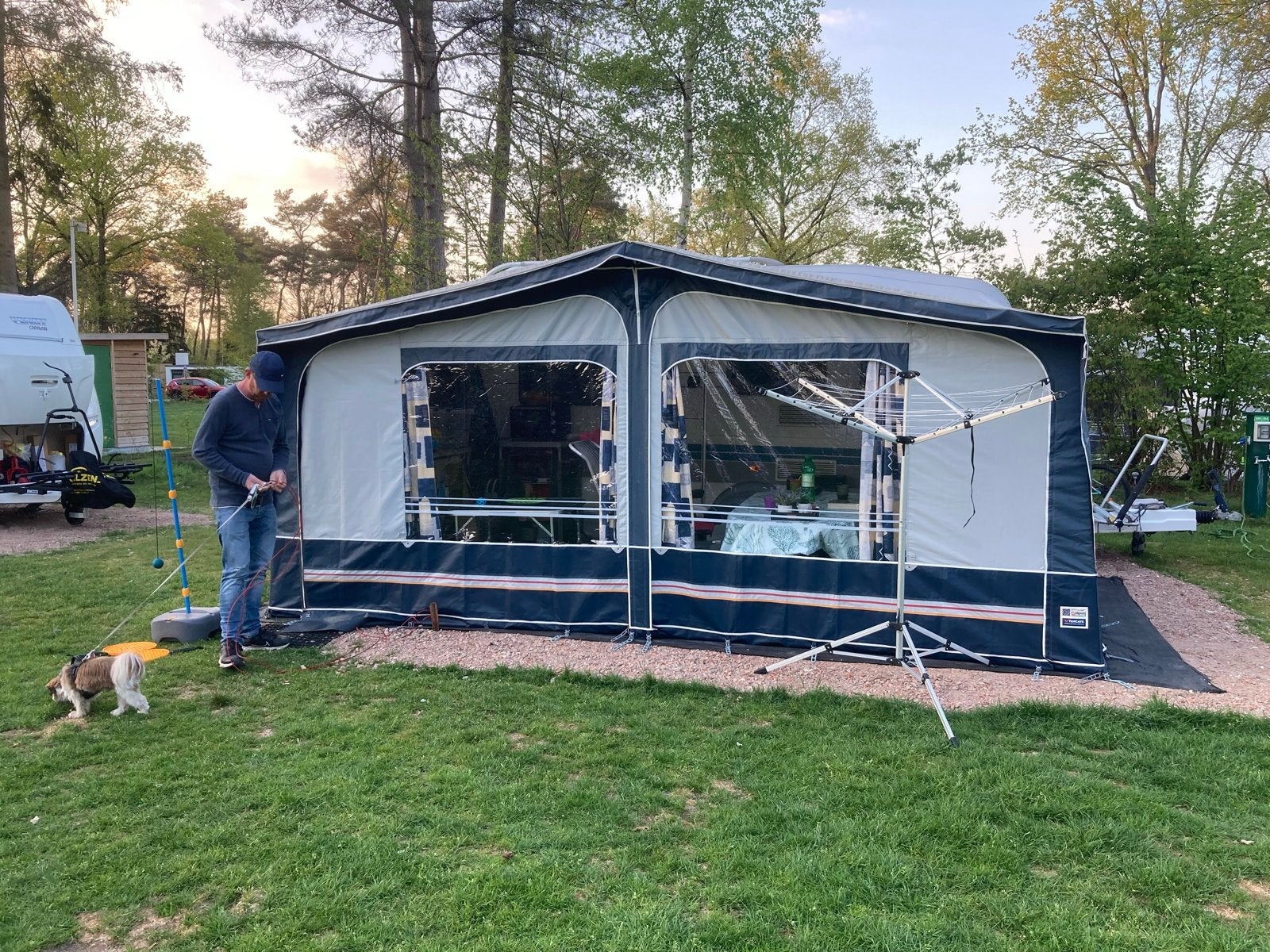 Voortent Obelink omloopmaat 10 (876-900) met luifel, Ophalen, Gebruikt, Ten Cate All Season 200g/m2, Overige merken