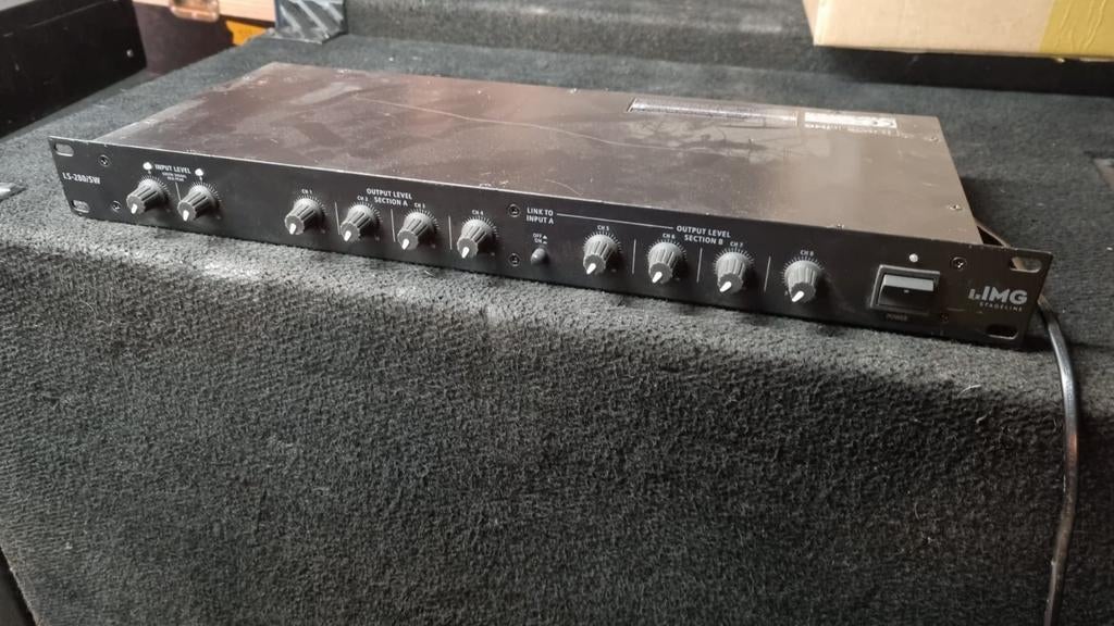 ✅IMG Stage Line LS-280/SW zone mixer / audio verdeler, Ophalen, Gebruikt, Info@verbuntaudio.nl, Microfooningang