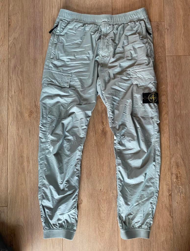 Stone island cargopants sage W33, Ophalen of Verzenden, Zo goed als nieuw, Maat 48/50 (M), Overige kleuren
