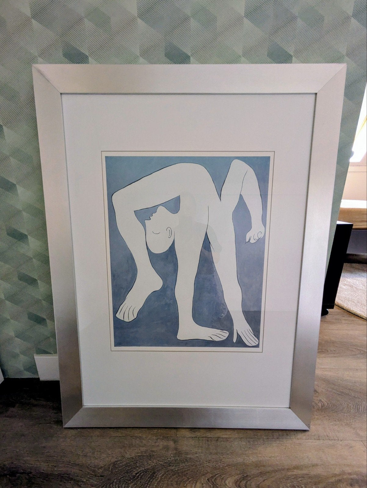 Mooie grote lijst met poster van Picasso, Ophalen, Met lijst, Deurposter of groter, Overige onderwerpen