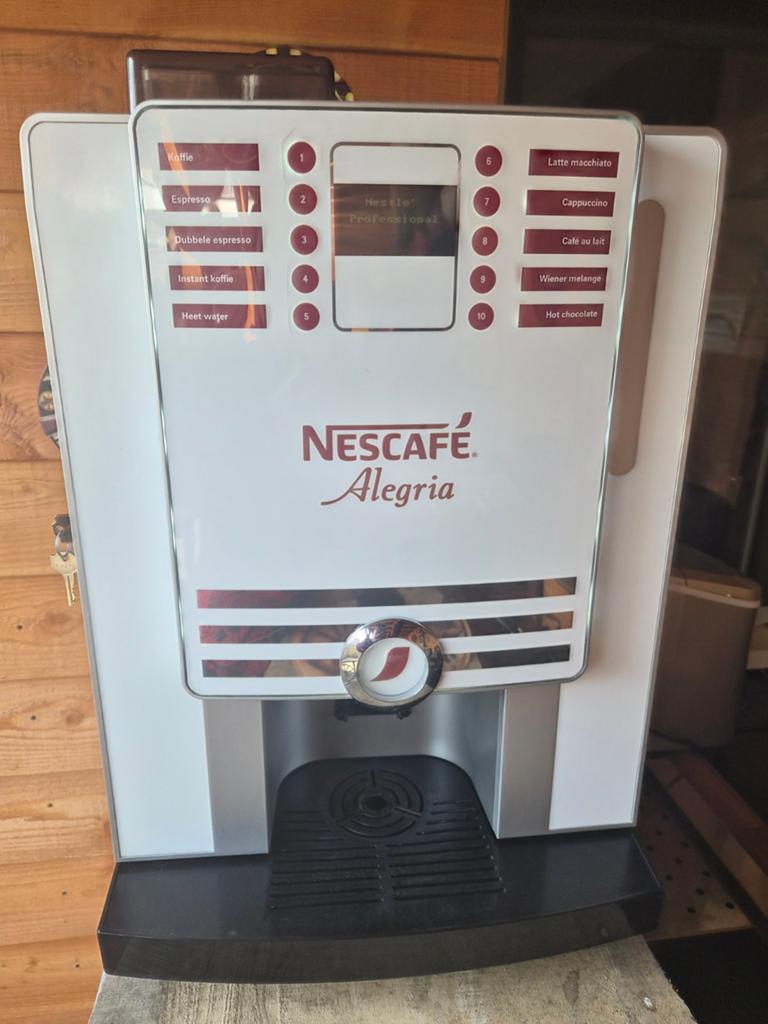 Nescafe alegria A 1060 professionele luxe koffiemachine, Witgoed en Apparatuur, Koffiezetapparaten, Ophalen, Koffiebonen, 10 kopjes of meer