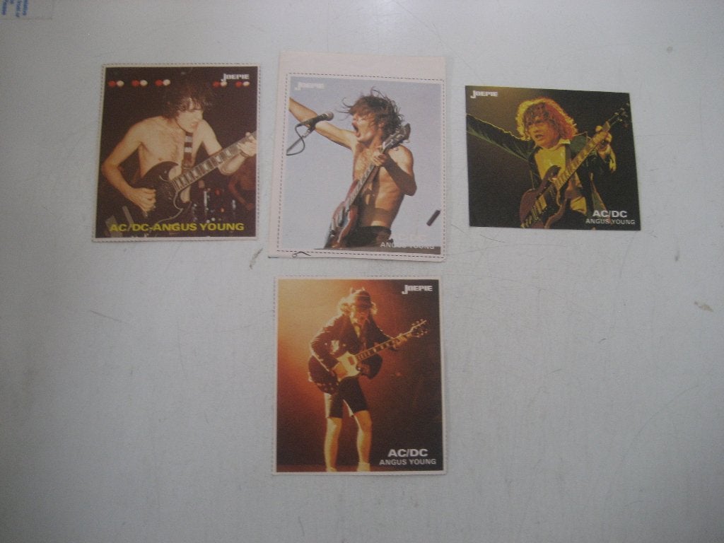 angus young  ac dc stickers joepie, Ophalen of Verzenden, Zo goed als nieuw, Foto of Kaart