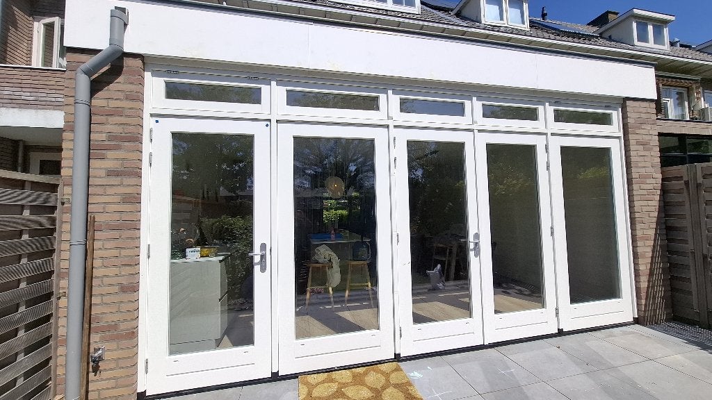 Hardhouten Deuren (Meranti ), Ophalen, 80 tot 100 cm, 200 tot 215 cm, Glas