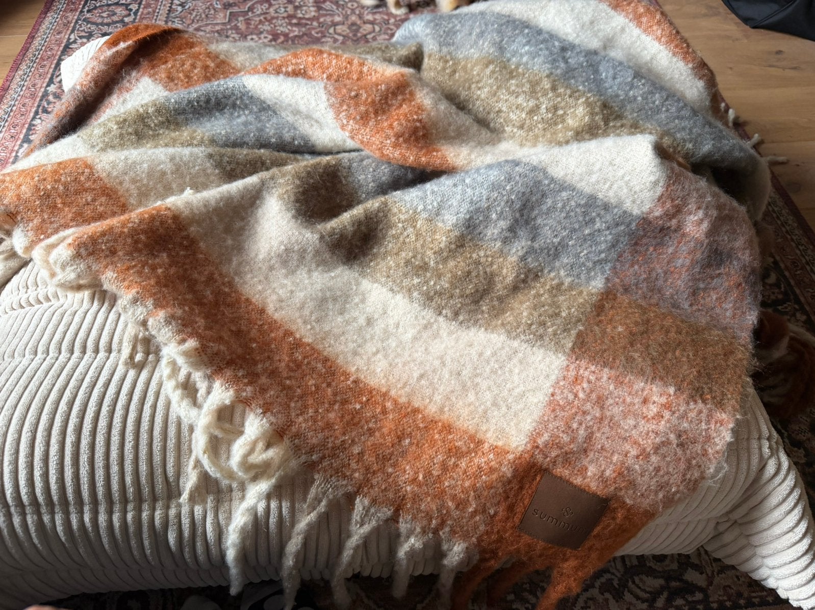 Groot lekker warm Summum plaid deken (of grote deken sjaal), Ophalen, Zo goed als nieuw, Plaid