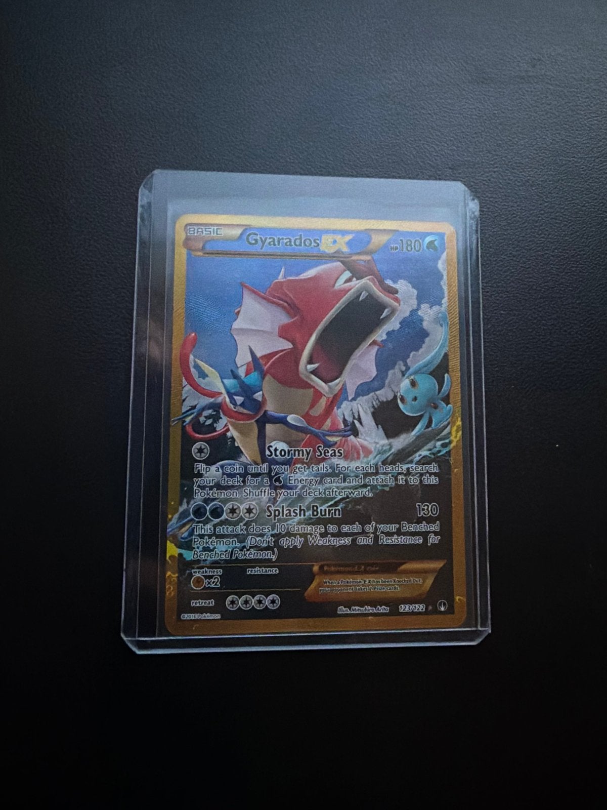 Gyarados EX 123/122, Ophalen of Verzenden, Zo goed als nieuw, Losse kaart, Foil