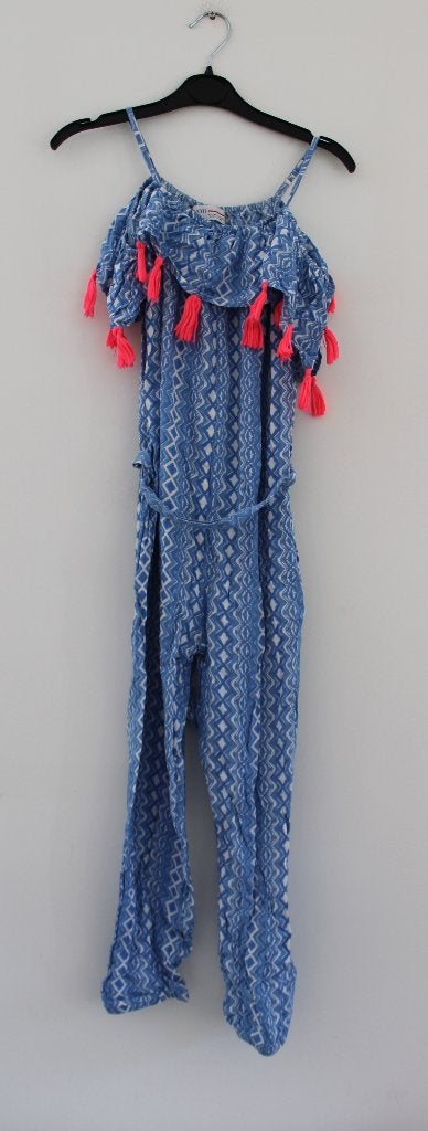 Jumpsuit van Minoti 116/122, Broek, Gebruikt, Meisje, Ophalen of Verzenden