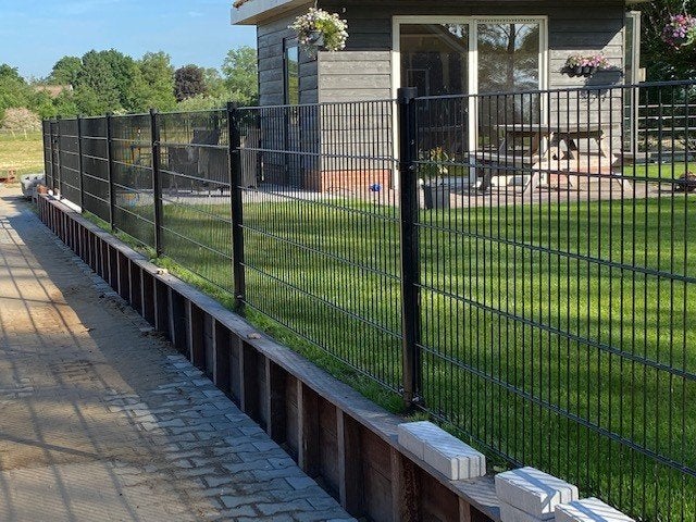 75 meter dubbelstaafmat hekwerk, hoogte 100 centimeter!, Ophalen, S, Nieuw, Dubbelstaafmat hekwerk