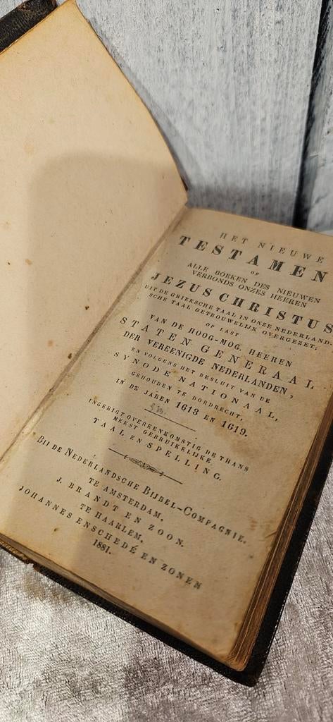 Het Nieuwe Testament 1881 - Statenvertaling, Antiek en Kunst, Ophalen of Verzenden
