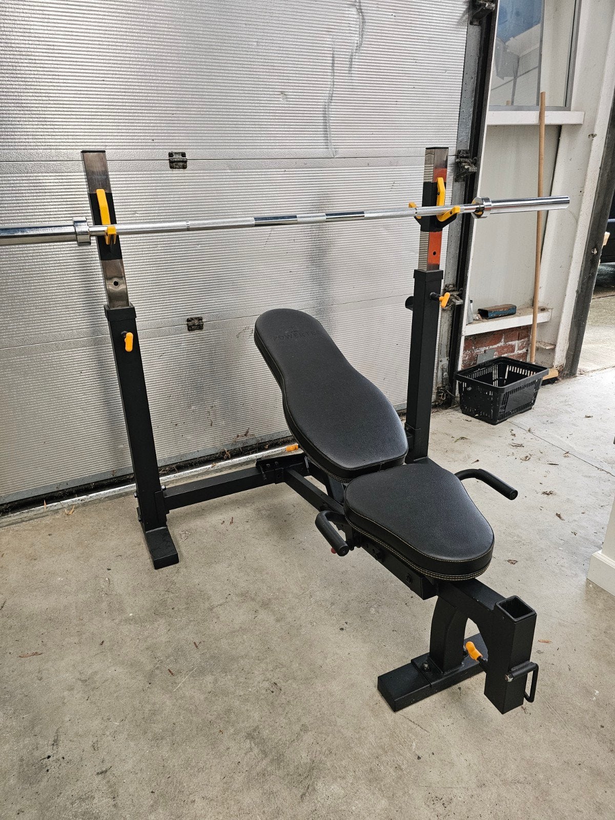 Powertec WB-OB Olympische Halterbank met Squat Rek, Ophalen, Powertec, Powertec, Powertec