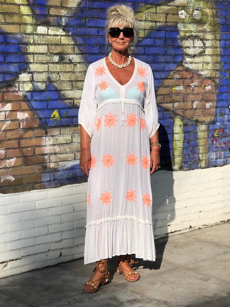 Ibiza jurk, Boho, Bohemien, maat 36 t/m 40, Ophalen of Verzenden, Zo goed als nieuw, Maat 36 (S), Onder de knie