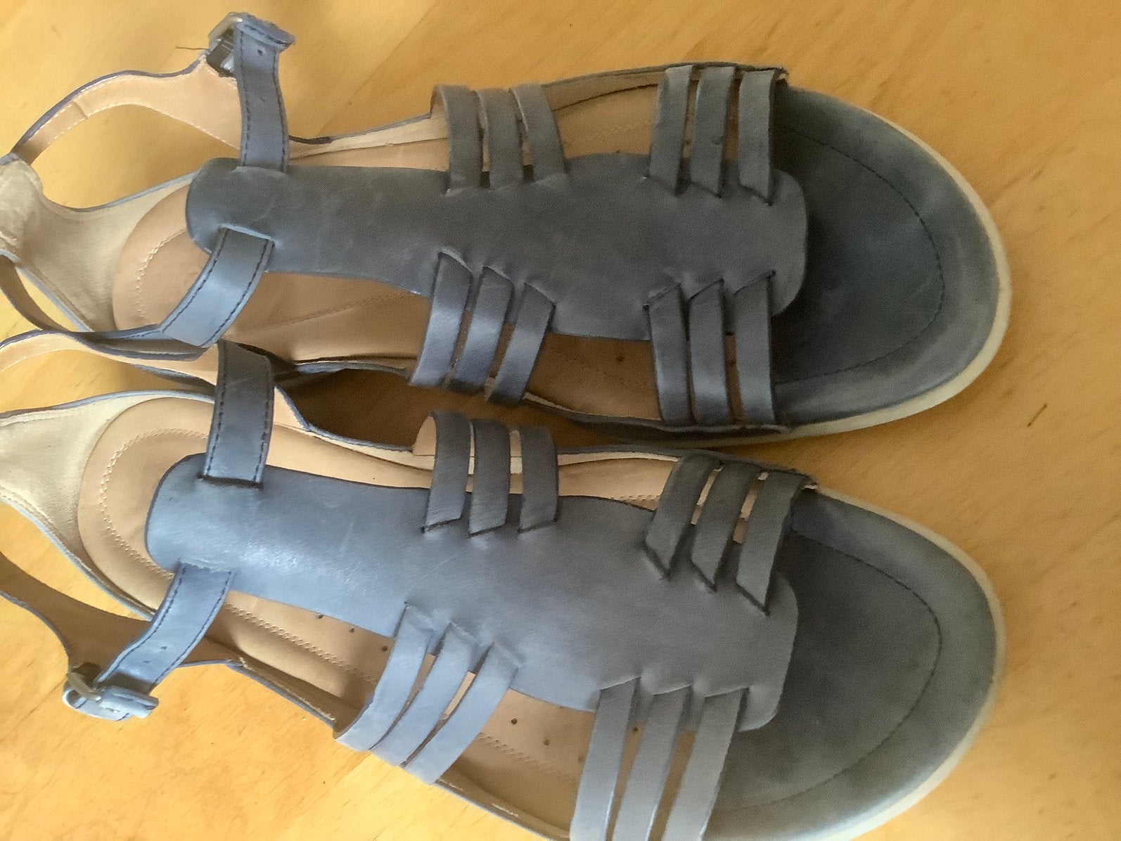 ECCO  DAMES SANDALEN maat  42  blauw, Ophalen, Zo goed als nieuw, Schoenen