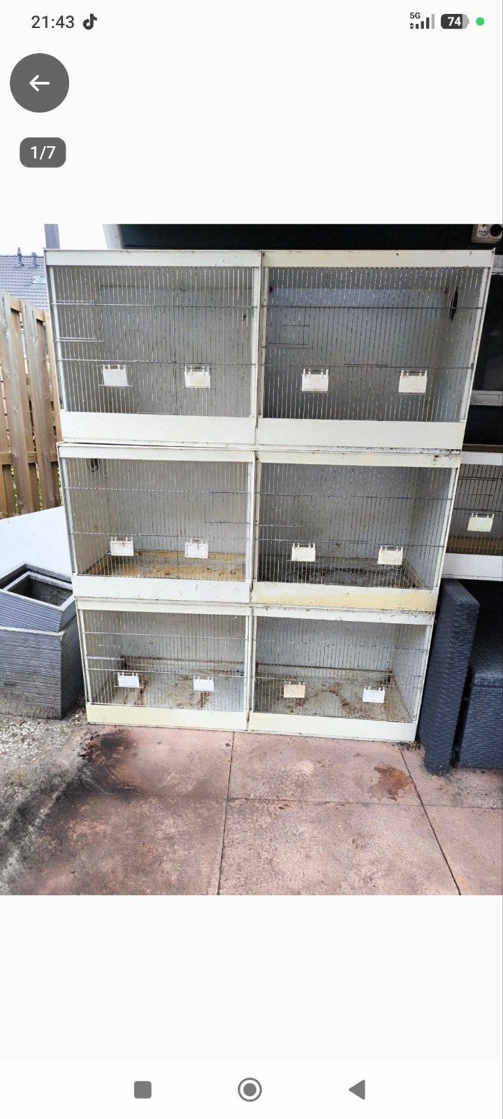duivenhokken en duiventil (kunststof), Dieren en Toebehoren, Ophalen, Gebruikt, Kunststof, Vogelkooi