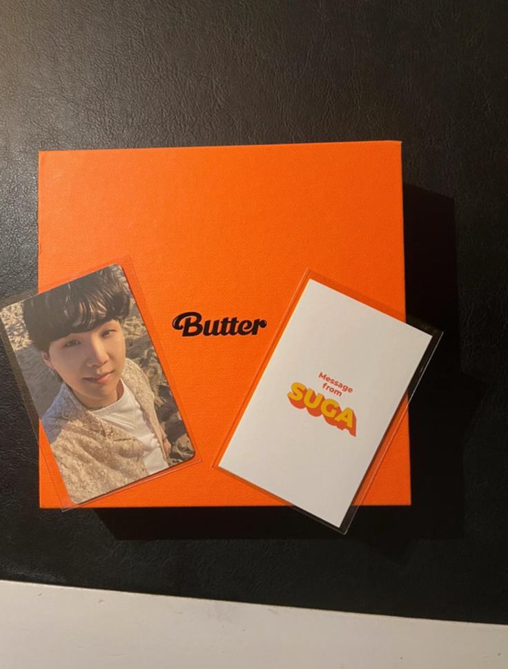 BTS Butter Album met Suga photocard en message card, Verzenden