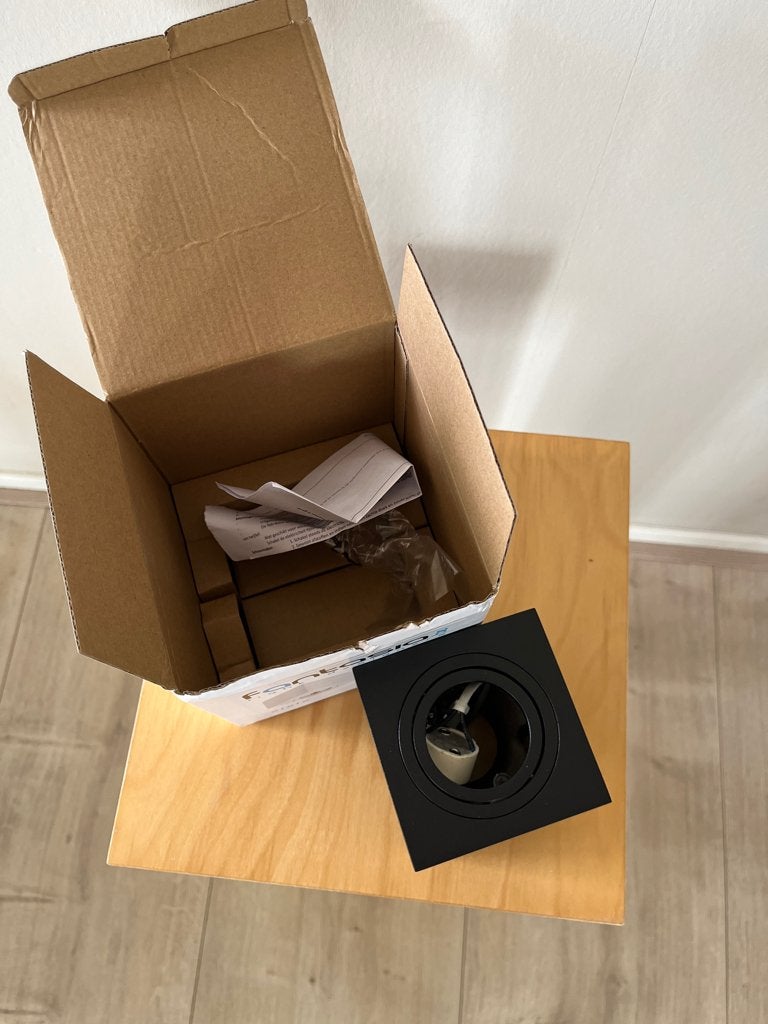 Plafondlamp Olala vierkant zwart Fantasia nieuw in doos, Huis en Inrichting, Zwart, Nieuw, Ophalen of Verzenden, Plafondlamp