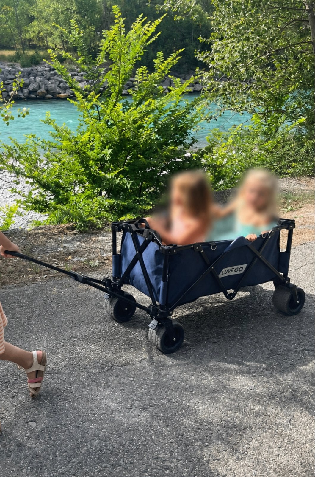 LUVGO Opvouwbare Bolderkar, Caravans en Kamperen, Bolderkarren, Gebruikt, Opvouwbaar, Ophalen