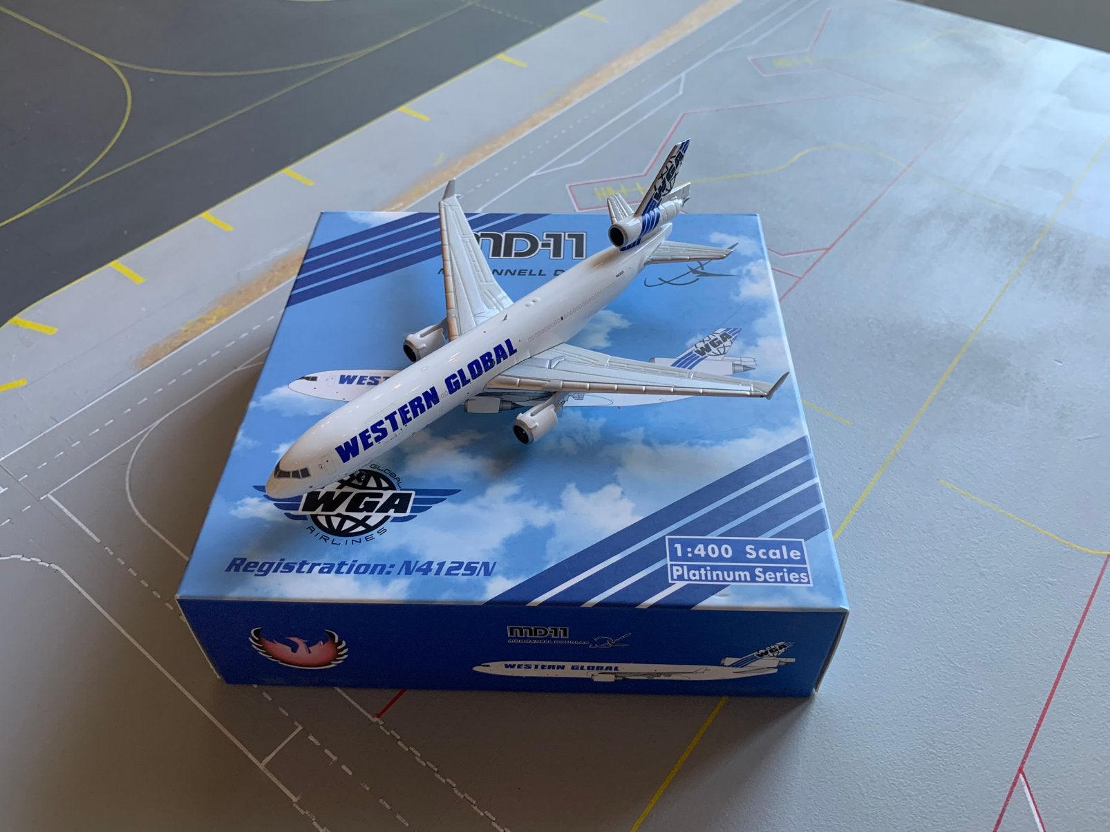 1:400 Phoenix Western Global md11f, Verzamelen, Ophalen of Verzenden, Nieuw, Schaalmodel