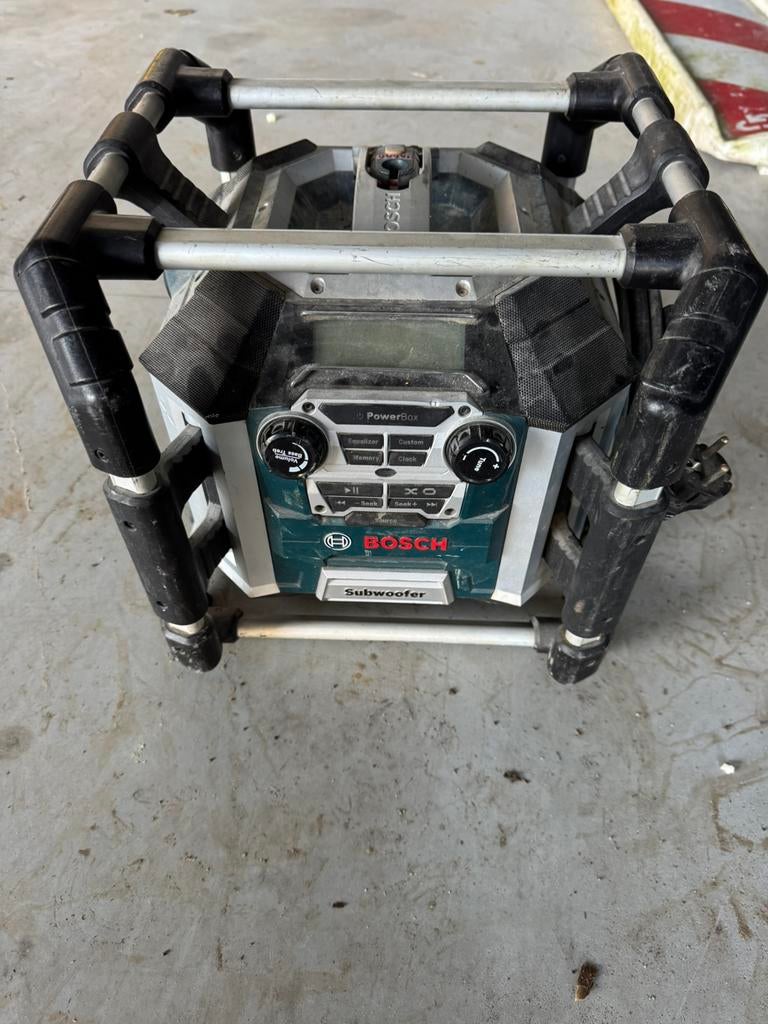 Bouwradio bosch, Audio, Tv en Foto, Radio's, Ophalen, Zo goed als nieuw, Bouwradio