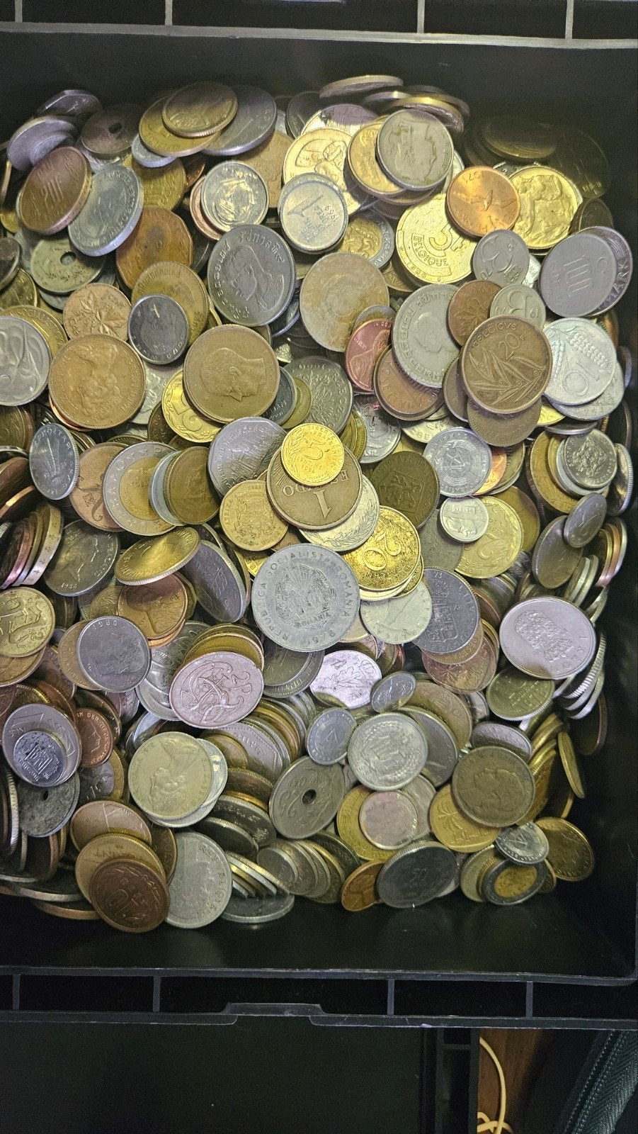 9 kg wereldmunten, Ophalen of Verzenden, Buitenland, Munten