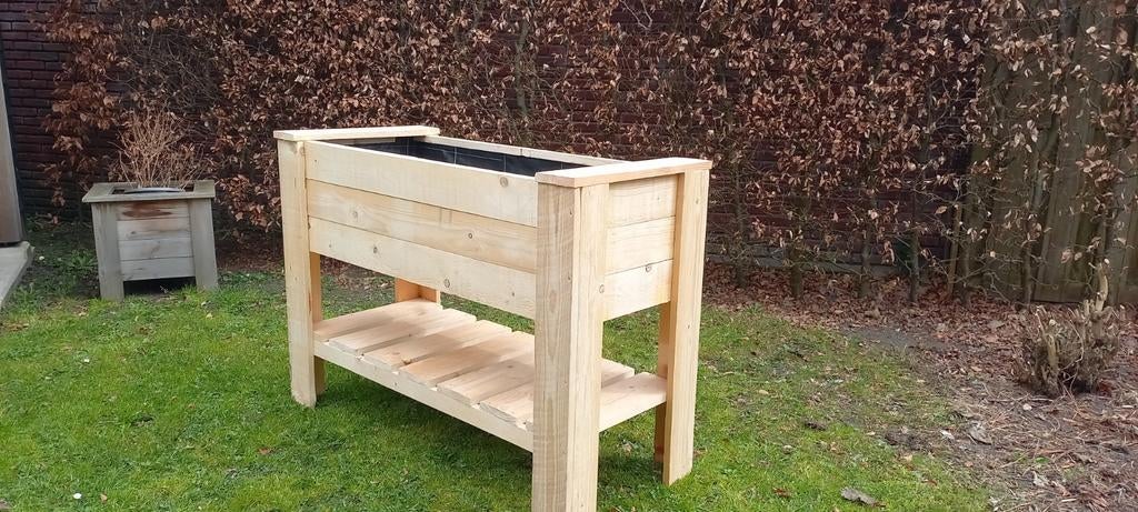 Kruidenbak/kruidentafel/moestuinbak, Ophalen, Nieuw, Hout, Containerberging